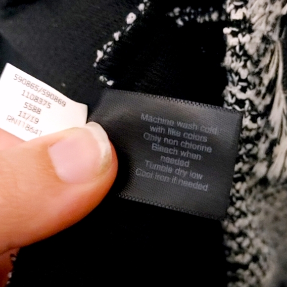 Lane Bryant Black White Tweed Peplum Open Front Blazer Women's Plus Size 16 NWT - Picture 10 of 11